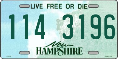 NH license plate 1143196