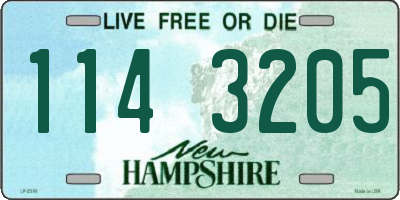 NH license plate 1143205