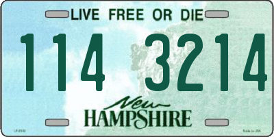 NH license plate 1143214