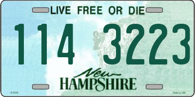 NH license plate 1143223