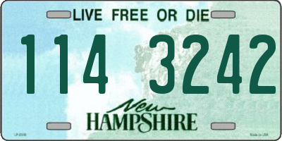NH license plate 1143242