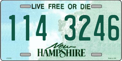 NH license plate 1143246