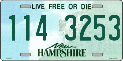 NH license plate 1143253
