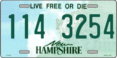 NH license plate 1143254