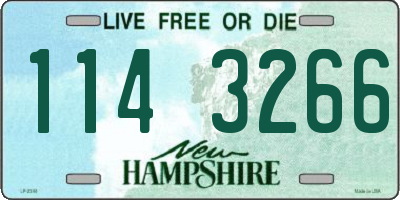 NH license plate 1143266