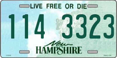 NH license plate 1143323