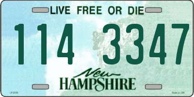 NH license plate 1143347