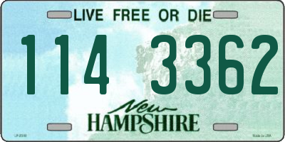 NH license plate 1143362