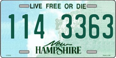 NH license plate 1143363