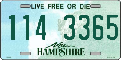 NH license plate 1143365