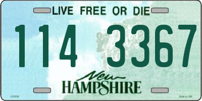 NH license plate 1143367