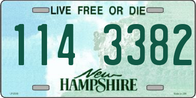 NH license plate 1143382