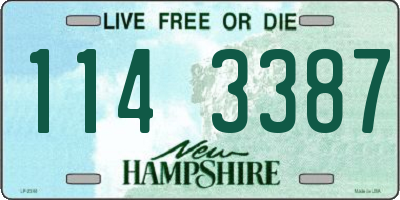 NH license plate 1143387