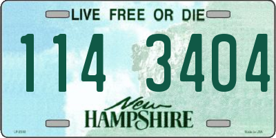 NH license plate 1143404
