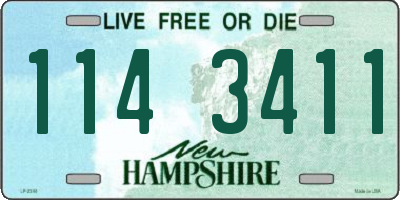 NH license plate 1143411