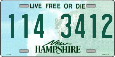 NH license plate 1143412