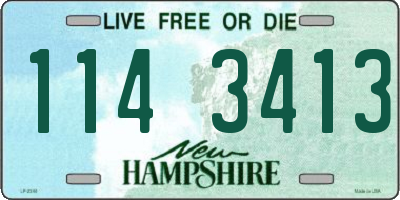 NH license plate 1143413