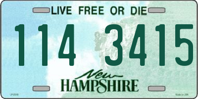 NH license plate 1143415