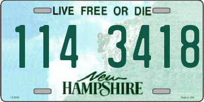NH license plate 1143418