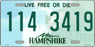 NH license plate 1143419