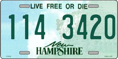 NH license plate 1143420