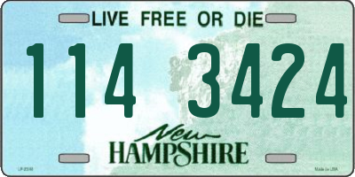 NH license plate 1143424