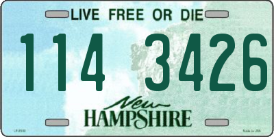 NH license plate 1143426