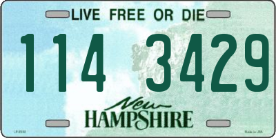 NH license plate 1143429