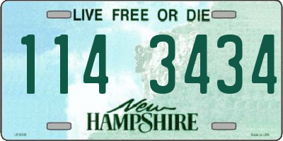 NH license plate 1143434