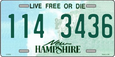 NH license plate 1143436