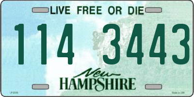 NH license plate 1143443
