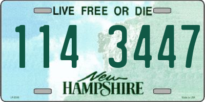 NH license plate 1143447