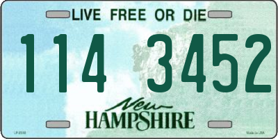NH license plate 1143452