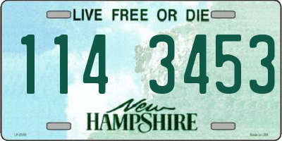 NH license plate 1143453