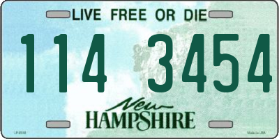 NH license plate 1143454