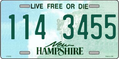 NH license plate 1143455
