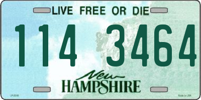 NH license plate 1143464