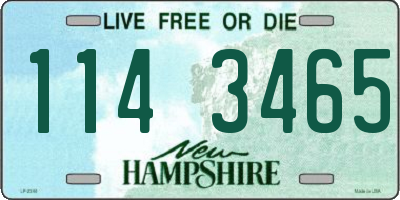 NH license plate 1143465