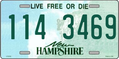 NH license plate 1143469