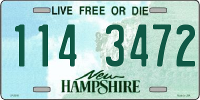 NH license plate 1143472