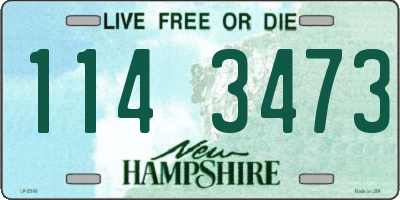 NH license plate 1143473