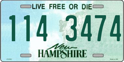 NH license plate 1143474