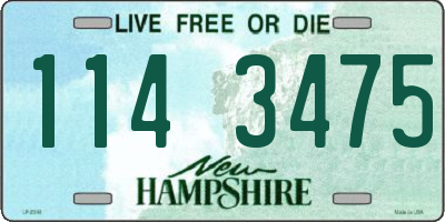 NH license plate 1143475