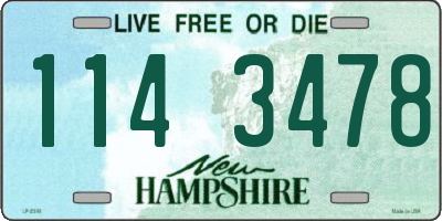 NH license plate 1143478