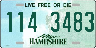 NH license plate 1143483