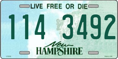 NH license plate 1143492
