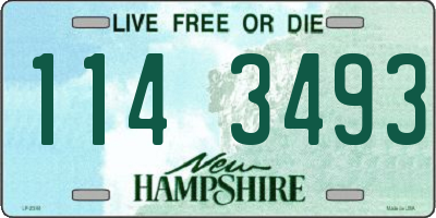 NH license plate 1143493