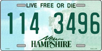 NH license plate 1143496