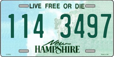 NH license plate 1143497