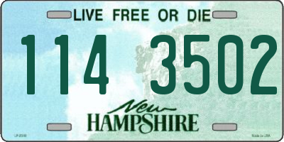 NH license plate 1143502